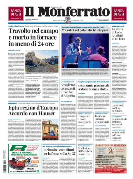 Il Monferrato - Edizione 54 del 18/07/2025